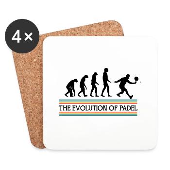Evolucion Padel Design pour tous paddle espagne - Dessous de verre (lot de 4) - blanc - Devant