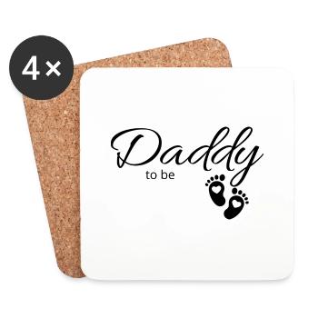 Daddy to be - Coasters (set of 4) - white - Front