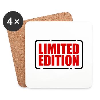 Limited Edition besonders einzigartig Unikat Juwel - Untersetzer (4er-Set) - Weiß - Vorne