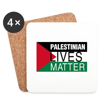 Palestinian Lives Matter Fun Gift - Coasters (set of 4) - white - Front
