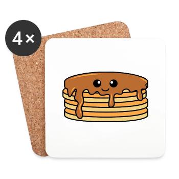 Pancake Comic - Coasters (set of 4) - white - Front