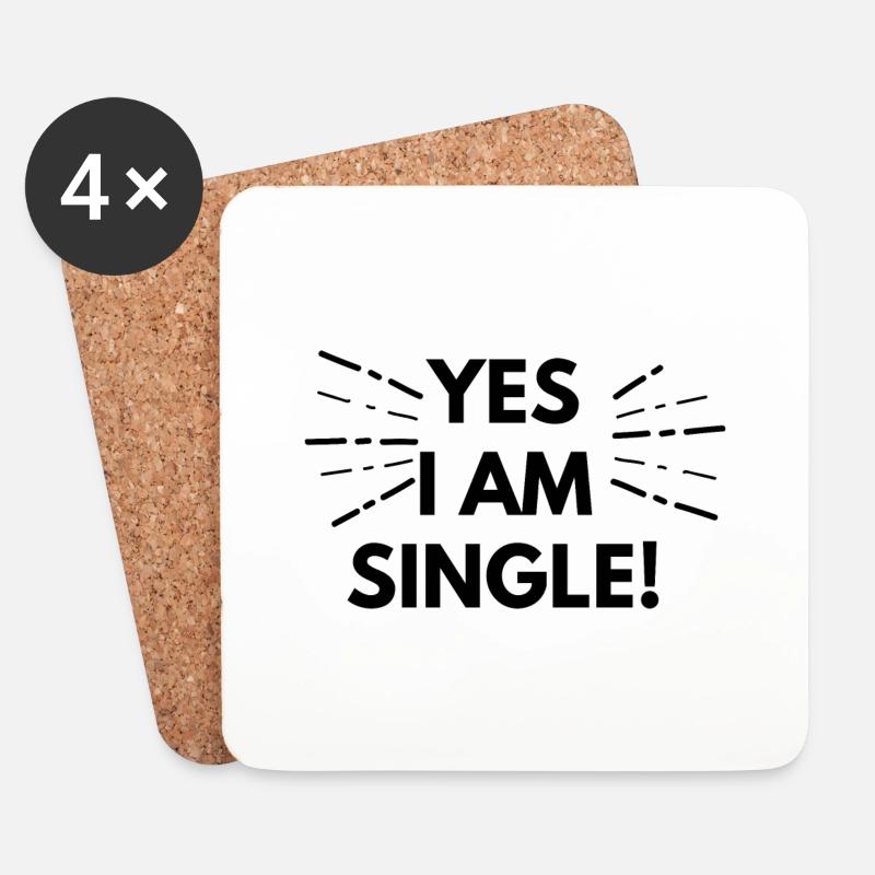 Single - Coasters (set of 4) - white