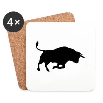 Bull - Coasters (set of 4) - white - Front