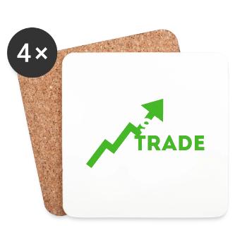 Manger le sommeil Trade Répéter - Dessous de verre (lot de 4) - blanc - Devant