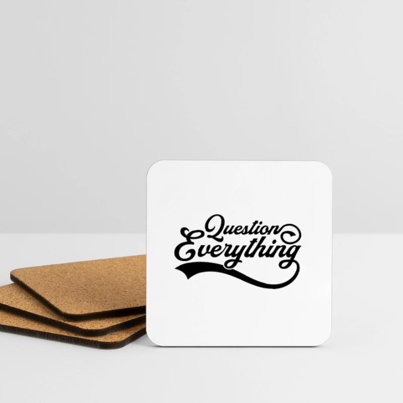 Question everything Cool Coasters (set of 4)