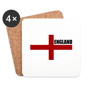 angleterre - Dessous de verre (lot de 4) - blanc - Devant