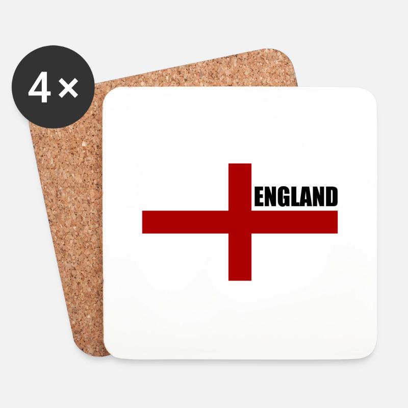 England - Untersetzer (4er-Set) - Weiß