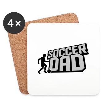 Ball Kicker Soccer Dad - Untersetzer (4er-Set) - Weiß - Vorne