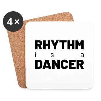 Rhythm is a Dancer - Coasters (set of 4) - white - Front