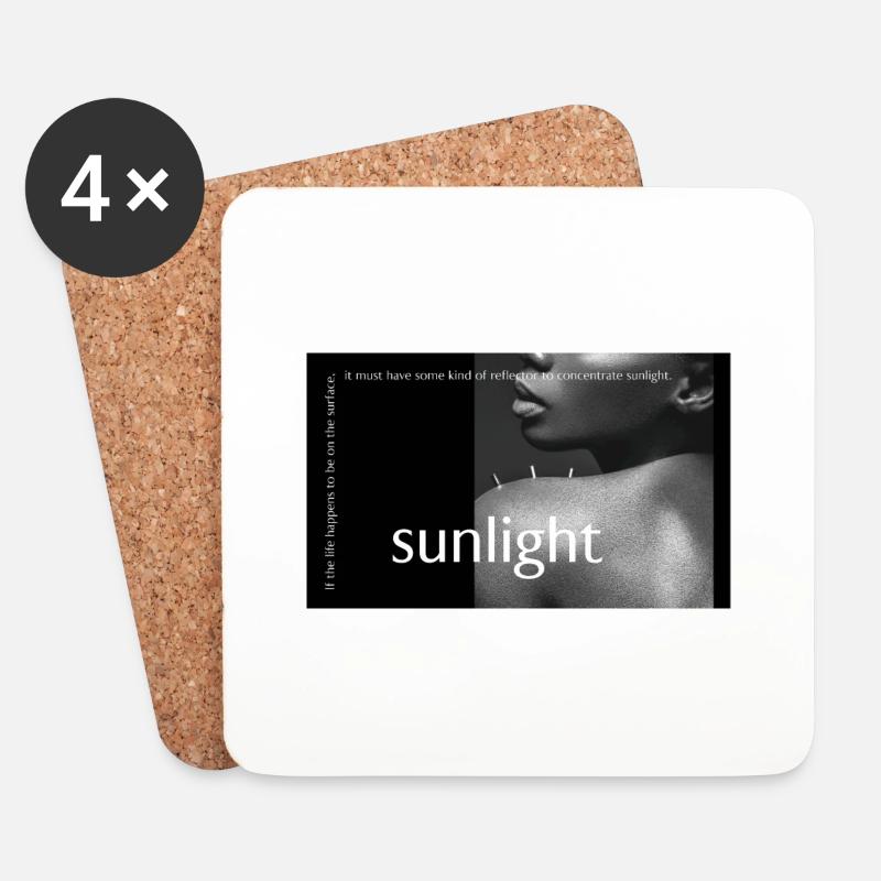 You Are My Sunlight - Untersetzer (4er-Set) - Weiß