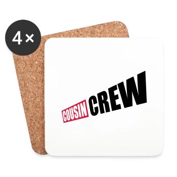 Leader Cousin Crew Team - Coasters (set of 4) - white - Front