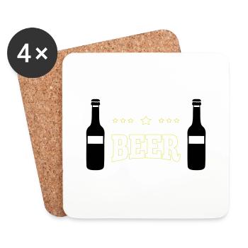Beer - Coasters (set of 4) - white - Front