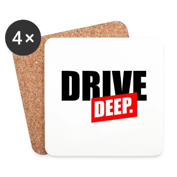 Drive Deep - Untersetzer (4er-Set) - Weiß - Vorne