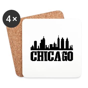 Chicago - Untersetzer (4er-Set) - Weiß - Vorne