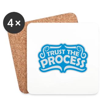 trust the process Zitat - Untersetzer (4er-Set) - Weiß - Vorne