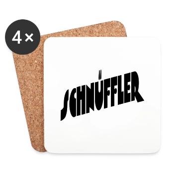 Schnüffler - Untersetzer (4er-Set) - Weiß - Vorne