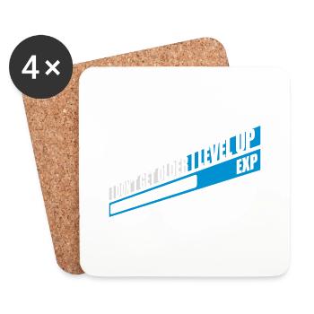Vieillir - Dessous de verre (lot de 4) - blanc - Devant