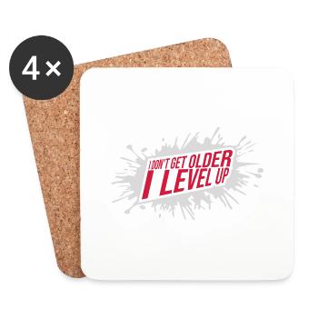 Vieillir - Dessous de verre (lot de 4) - blanc - Devant
