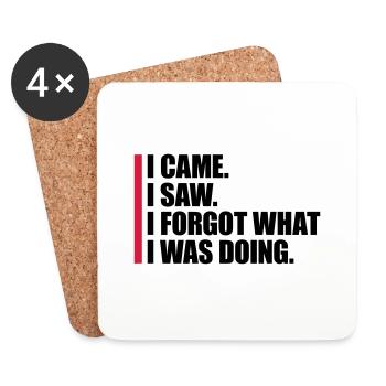 I came saw forget - Untersetzer (4er-Set) - Weiß - Vorne