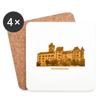 Ronneburg Burg Museum Hessen Altwiedermus - Coasters (set of 4) - white - Front