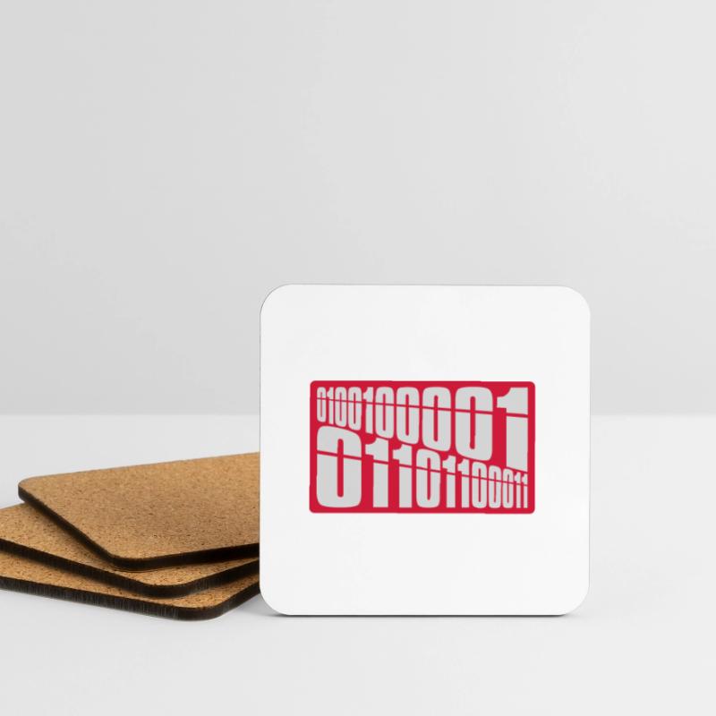 Binär Code Programm Sprache Untersetzer (4er-Set)