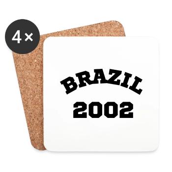 Brazil2002 - Untersetzer (4er-Set) - Weiß - Vorne