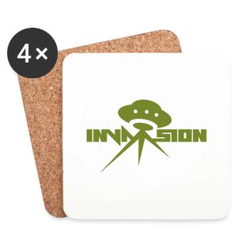 Invasion - Untersetzer (4er-Set) - Weiß - Vorne