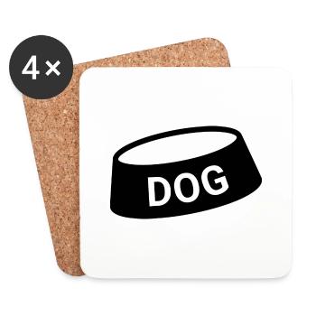 Hund Dog - Coasters (set of 4) - white - Front