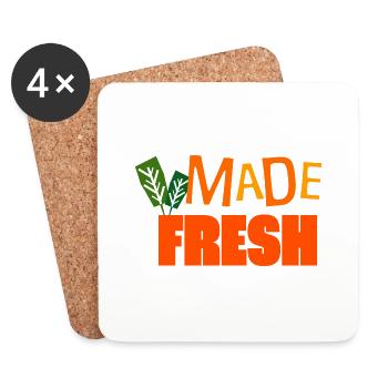 Made Fresh - Untersetzer (4er-Set) - Weiß - Vorne