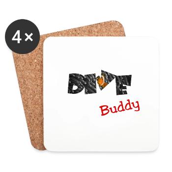 Dive Buddy diving - Untersetzer (4er-Set) - Weiß - Vorne