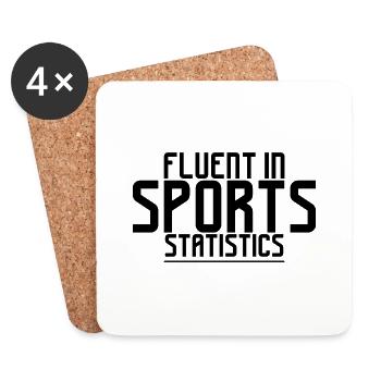 Maîtrise des statistiques sportives 4 - Dessous de verre (lot de 4) - blanc - Devant
