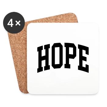 Hope - Coasters (set of 4) - white - Front