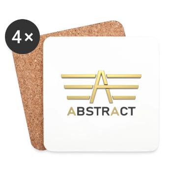 Abstract 3D - Untersetzer (4er-Set) - Weiß - Vorne