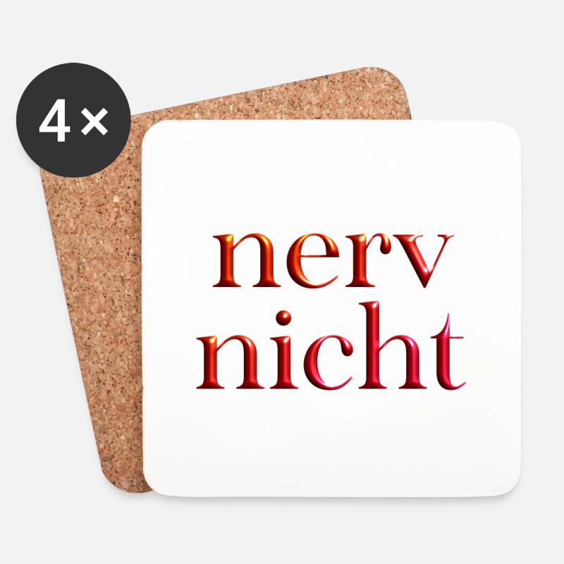 coole Sprüche 1 - Untersetzer (4er-Set) - Weiß