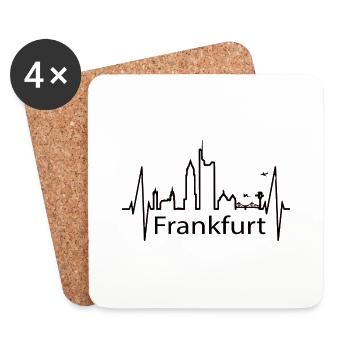 Frankfurt besser - Untersetzer (4er-Set) - Weiß - Vorne