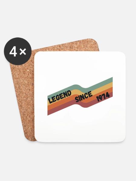 1974 - Coasters (set of 4) - white