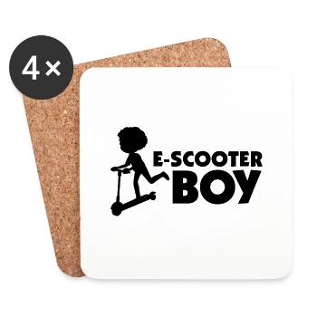 E-Scooter Roller Scooter - Dessous de verre (lot de 4) - blanc - Devant