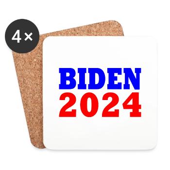 Joe biden 2024 - Coasters (set of 4) - white - Front
