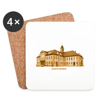Göppingen Rathaus Baden-Württemberg - Untersetzer (4er-Set) - Weiß - Vorne