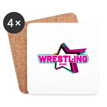 Wrestling Star inside - Untersetzer (4er-Set) - Weiß - Vorne