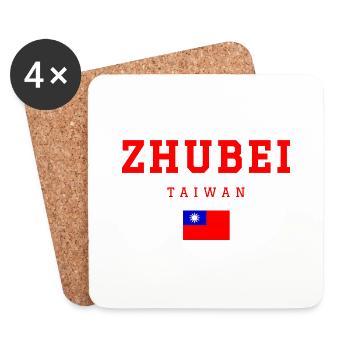 Zhubei Taiwan - Untersetzer (4er-Set) - Weiß - Vorne