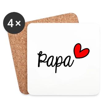 CHRISTMAS. YEAR. ANNIVERSARY. RETIREMENT. DAD. MAMAM. - Coasters (set of 4) - white - Front