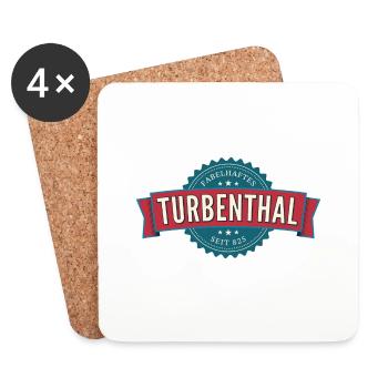 Fabelhaftes Turbenthal für dunklen Hintergrund - Untersetzer (4er-Set) - Weiß - Vorne