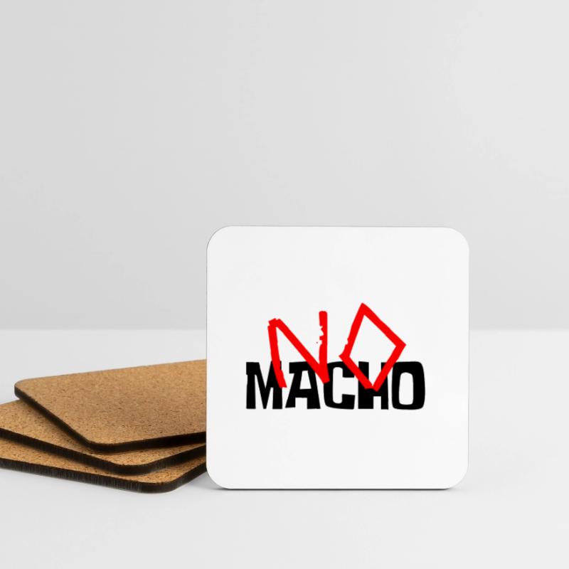 No Macho Coasters (set of 4)