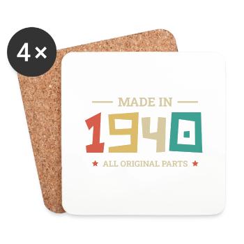 Legendary Since 1940 Original 1940 - Coasters (set of 4) - white - Front