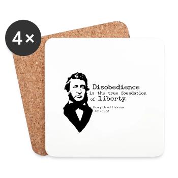 Disobedience - Coasters (set of 4) - white - Front
