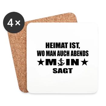 Moin - Untersetzer (4er-Set) - Weiß - Vorne