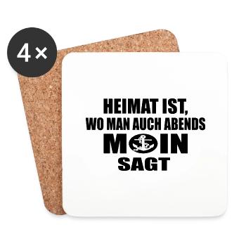 Moin - Untersetzer (4er-Set) - Weiß - Vorne