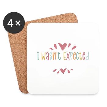 I Wasn't Expected I Was Selected Adopt Child Adopt - Untersetzer (4er-Set) - Weiß - Vorne