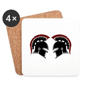 spartaner 2 - Untersetzer (4er-Set) - Weiß - Vorne